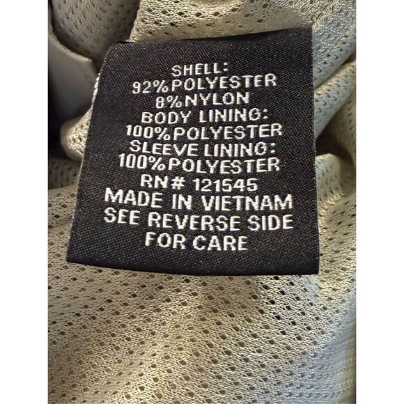 London Fog Retro Classic Khaki Jacket Mesh Lined Men's Size Large L Windbreaker - Picture 11 of 12